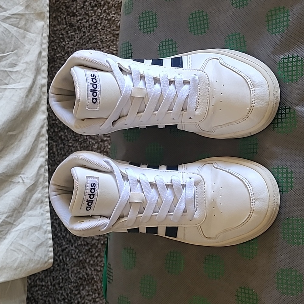 Boy's adidas hoops basketball sneakers